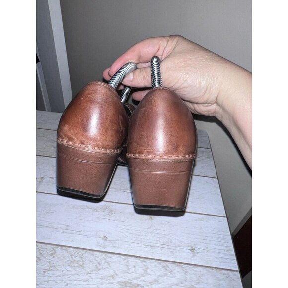 DANSKO Womens Clogs Shoes Brown Leather Slip On Low Heels SZ 39 - Picture 5 of 16
